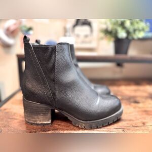 Mia Black Moto Boots Size 7.5